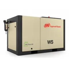 Tankless oil-free scroll electric air compressor delivering 21.5 cfm at 145 psig. Operates on 230V AC, 3-phase power. Designed for continuous-duty applications requiring clean, oil-free compressed air, such as in pharmaceutical, food processing, electronics, and laboratory settings.