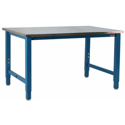 BENCHPRO Workbench: Fixed Ht, Stainless Steel, 72 in x 30 in, 6,600 lb Overall Load Capacity - Heavy-Duty Open-Base Workstations