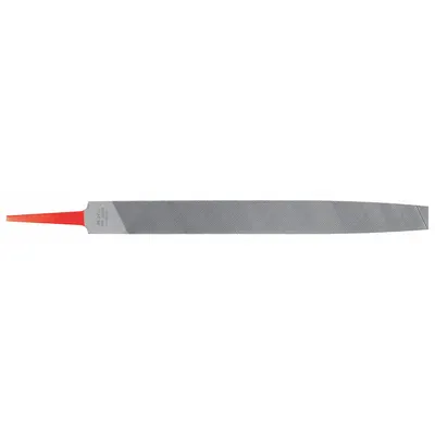SIMONDS Machinists File: Rectangular, Smooth Cut, 12 in Lg without Tang, 1 3/16 in Wd - Tapered Double-Cut Rectangular Files