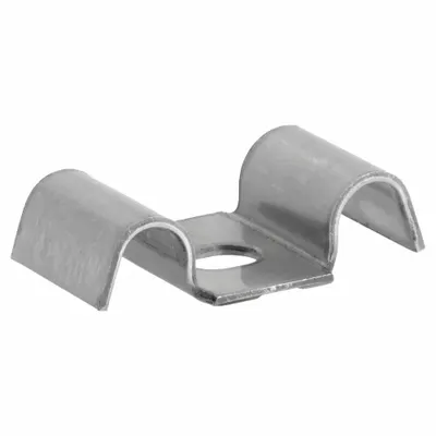 OEM Saddle Clip, Stainless Steel, 1/4" Screw, 100-Pack - Raw Materials