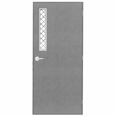 HARVARD PRODUCTS Security Door with Frame: Rectangle Window, 81 1/2 in Door Opening Ht - Security Doors with Frames