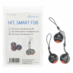 Set of three access key fobs for use with compatible electronic locking systems. Each fob serves as a replacement key or programming tool for access control applications.