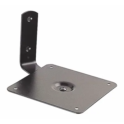 VIDEO MOUNT PRODUCTS Speaker Mount: Wall, Max. 12 lb, Fixed, 180° Swivel, Powder Coated, Black - Fixed Television Mounts