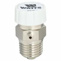 Air Vent: One Port, Side Port, 1/4 in MNPT, For Water, Brass Body, 125 psi Max., 240°F Max., Bottom (MPN HAV- 1/4)