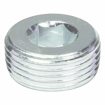 JW WINCO Threaded Plug: Steel, Metric Fine, M45x1.5 Thd, Internal Hex - Steel Tapered-Threaded Plugs