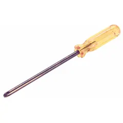 Non-sparking Phillips screwdriver with a #4 tip size, suitable for use in hazardous environments where sparks from standard tools could ignite flammable gases, vapors, or dust. Extra-long length provides reach in confined spaces. Not ESD safe and not tether capable.