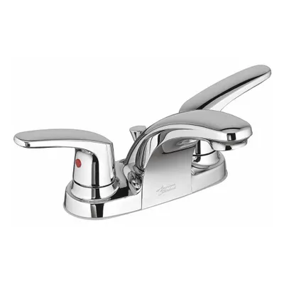 AMERICAN STANDARD Low Arc Bathroom Faucet: Colony Pro, Metal, Chrome Finish, 1.2 gpm Flow Rate - Centerset Handle Bathroom Faucets