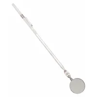 WESTWARD Inspection Mirror: 1 1/4 in Dia Mirror Size, Mirr. Mat. Glass, Mirr. Shp. Round