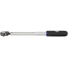 Factory preset ratcheting torque wrench with 3/8 in square drive. Torque range 60 to 300 in-lb, calibrated in inch-pounds. Used for consistent torque application in assembly and maintenance tasks where precise fastener tightening is required.