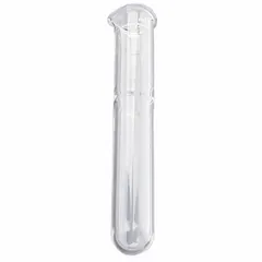 This Potter-Elvehjem tissue grinder features a borosilicate glass tube and pestle for chemical durability. With a 5 mL capacity, 1/2 in tube diameter, and 2 5/8 in tube length, it is used for homogenizing soft tissue samples in laboratory settings, achieving consistent particle size reduction.