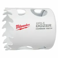MILWAUKEE Hole Saw: 1 3/8 in Saw Dia., 4 Teeth per Inch, 1 5/8 in Max. Cutting Dp, Carbide Tipped (MPN 49-56-0712)