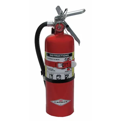AMEREX B402T Class ABC Fire Extinguisher, 5 lb, 3A:40B:C, Monoammonium Phosphate - Class ABC Fire Extinguishers