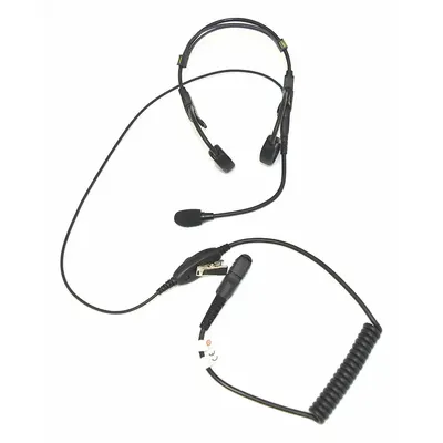 MOTOROLA Headset: Fits Motorola, For XPR 3300e/XPR 3500/XPR 3500e Series, Behind-the-Head - Motorola-Compatible Earpieces & Headsets