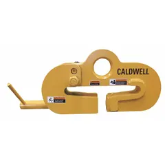 Steel beam lifting clamp for top mounting on structural beams. Minimum jaw opening 6 in, maximum 12 in. Used for lifting and positioning steel beams in construction, rigging, and industrial maintenance.