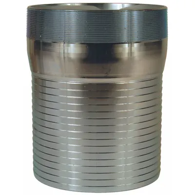 DIXON Barbed Hose Fitting: For 10 in Hose I.D., Steel x Steel, 10 in x 10 in Fitting Size - Multipurpose (Air, Water, Chemical) Barbed Combination Nipples