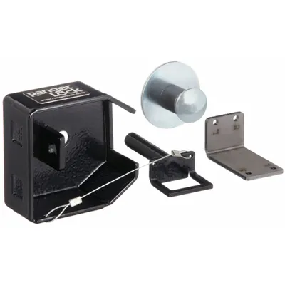 RANGER LOCK Hidden Shackle Padlock Guards: Steel, 2 in Guard Lg, 4 in Guard Wd