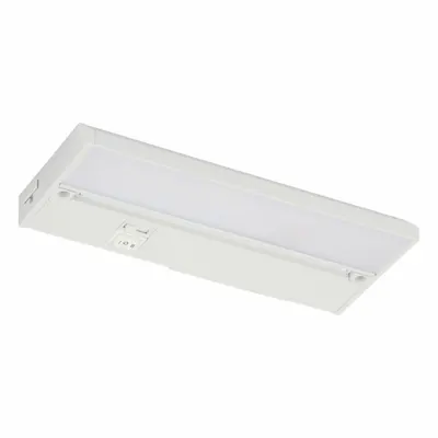 LED Under Cabinet: 8 in Lg, 290 lm, 2700K/3000K/4000K, 4.6 W, Plug-In or Hardwired - Linear LED Under-Cabinet Light Fixtures
