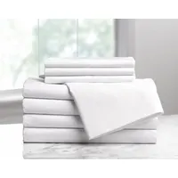 MARTEX Pillowcase: Queen, 34 in Overall Lg, 20 in Overall Wd, T200, Fresh White, Sewn Corner (MPN 1A27385)