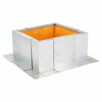 Roof Curb: Adj Nonventilated Curbs, Square Curb, 10 1/2 in to 19 in Inside Dim, Mfr Part # 2ZV82