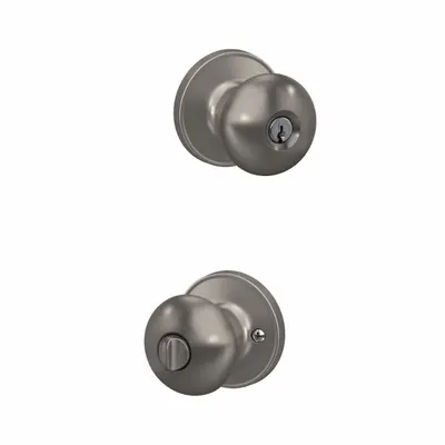 SCHLAGE RESIDENTIAL Stratus Knob Lockset: Passage Knob Locksets - Office Knob Locksets