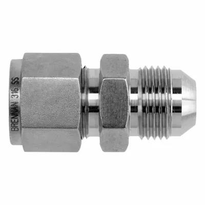 BRENNAN INDUSTRIES NS2402-06-06-SS Clean & Bagged Single-Ferrule - Clean & Bagged Single-Ferrule Stainless Steel Fittings
