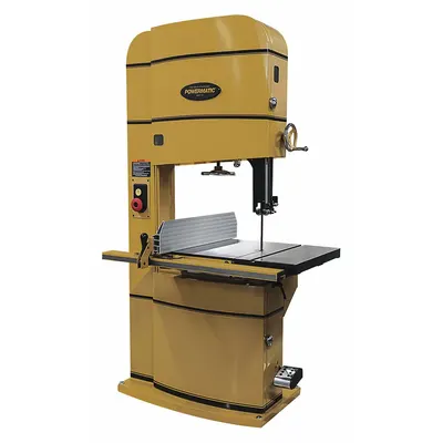 POWERMATIC Band Saw: Vertical, 230/460V AC, 24 in Throat Dp - Vertical, 2,300 to 4,400 SFPM - Two-Speed Wood-Cutting Band Saws