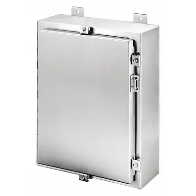 HOFFMAN Enclosure: 304 Stainless Steel, 16 in x 12 in x 6 in, NEMA 12/13/3/3R/3RX/4/4X - Stainless Steel Enclosures