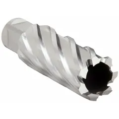 SLUGGER BY FEIN Annular Cutter: 1 1/16 in Cutter Dia, 2 in Max Cutting Dp, Bright, High Speed Steel (MPN 63134269124). Key specifications — attr253884: No; attr253885: Bright; attr253886: High Speed Steel; attr253887: Weldon Flat; attr253888: Fractional Inch; attr277149: SLUGGER BY FEIN.