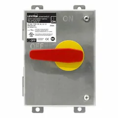 This non-fusible safety switch is rated for 80 A and 600V AC, supporting single or three-phase operation. The 304 stainless steel enclosure provides corrosion resistance for industrial disconnect applications. It offers a visible break for isolating circuits during maintenance or emergency shutdown.