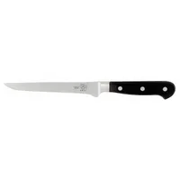 MERCER CUTLERY Boning Knife: Stiff, 6 in Overall Lg, Steel Blade, Black Handle, Forged, Black (MPN M23550)