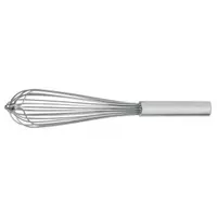 CRESTWARE Whip: 10 in Overall Lg, Stainless Steel Handle, Silver Handle, Silver (MPN FW10)