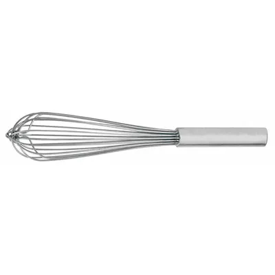 CRESTWARE Whip: 10 in Overall Lg, Stainless Steel Handle, Silver Handle - Whisks