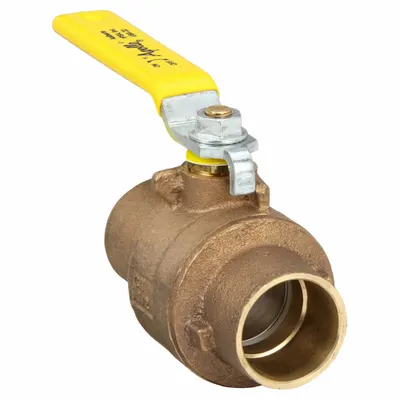 APOLLO Manual Two-Way Ball Valve: 1 1/2 in, Bronze, Straight, Sweat x Sweat, Full Port - Bronze Ball Valves