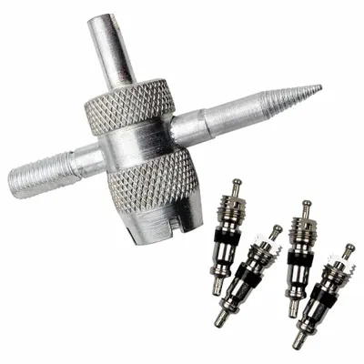 SLIME 4-Way Valve Tool - Tire Valve Tools