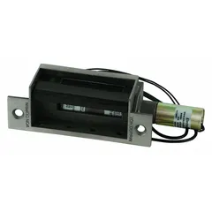 Mortise electric strike for access control systems, constructed of stainless steel. Operates on 12V AC/DC input voltage. Rated heavy duty for high-traffic commercial and industrial applications.