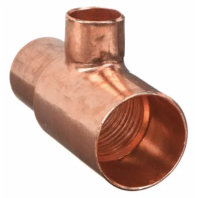 NIBCO 611RR 11/2X11/4X1/2 Wrot Copper Tee - Wrot Copper Tube Fittings