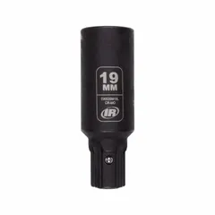 This 19 mm metric impact socket features a 6-point deep design with an overall length of 2 61/64 in. The Manganese Phosphate finish provides corrosion resistance. Suitable for use with impact wrenches in automotive and industrial fastening applications.