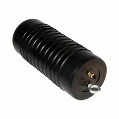 This standard multi-size plug is designed for sealing and testing pipes with diameters from 10 to 16 inches. It features a handle and chain tether for easy installation and removal, a textured body surface for secure grip, and a natural rubber plug seal for leak-resistant closure. Suitable for pressure testing, blocking, or isolating pipe sections in plumbing and industrial systems.