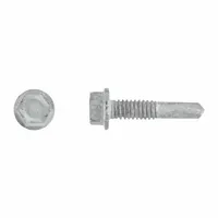 Self-Drilling Screw: 1/4 in Size, 1 1/2 in Lg, Steel, Climaseal™, Hex Washer, External Hex, 2,000 PK (MPN 1125000)