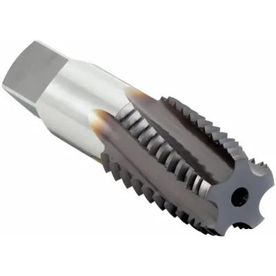OSG Pipe and Conduit Thread Tap: 1"-11.5 NPT, 5 Flute, Interrupted Thread - Interrupted-Thread Spiral-Flute Pipe Taps