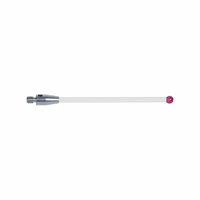 INSIZE M3 Stylus: CMM Straight Stylus, Ball, Straight, 0.12 in Ruby Ball Tip - Straight CMM Styli