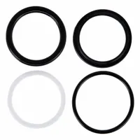 MILLER FLUID POWER Seal Kit: For 4 in Bore Dia., For 3/8 in Groove Wd, Nitrile, 90 D, Black (MPN HV3-RK210-175)