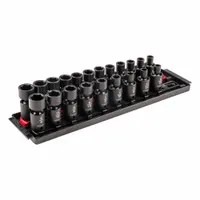 TEKTON Flex Impact Socket Set: 3/8 in Drive Size, 21 Pieces, (0) 6-Point, (0) 6-Point (MPN SID97200)