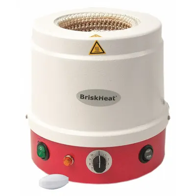 BRISKHEAT Metal-Housed Heating Mantle with Built-in Magnetic Stirrer - Metal-Housed Heating Mantles with Built-in Magnetic Stirrers