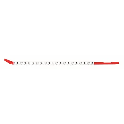 BRADY Clip-On Wire Marker, Legend 1, Black on White Nylon, 10 Pack - Clip-On Wire Markers