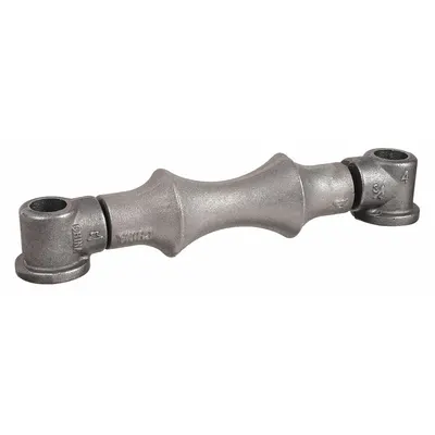 ANVIL Pipe Roll: Cast Iron, For 6 in Pipe, 6 7/8 in Roller Lg, 1,070 lb Load Capacity - Dual Rod Pipe Rollers