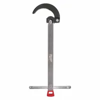 MILWAUKEE Basin Wrench: Telescoping Handle, Metal, 17 in Handle Lg, 5 5/8 in Overall Wd, 15.05 in (MPN 48-22-7002)