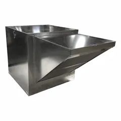 Belt-drive filtered supply fan with a 10 1/4 in wheel, delivering 2,450 cfm at 1 1/4 in wc maximum static pressure. Powered by a 1 1/2 hp, 3-phase, single-speed TEFC motor rated for 230/460V AC. Used in commercial and industrial ventilation systems to supply filtered air through ductwork.