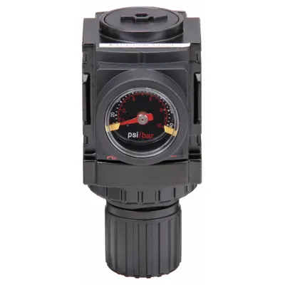 ARO Compressed Air Regulator: Aluminum, 1/4 in NPT, 59 cfm, 0 psi to 140 psi - ARO FRL Air Regulators
