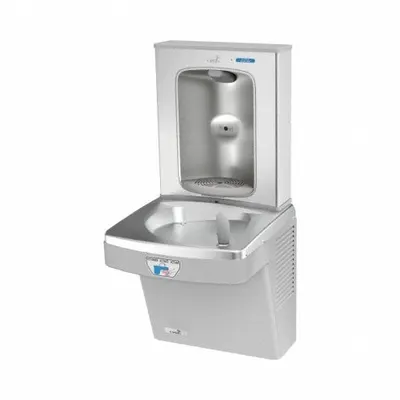 OASIS Drinking Fountain with Bottle Filler: On-Wall, 8 gph @ 50°F, Touchless Sensor - On-Wall Single Drinking Fountains with Bottle Fillers
